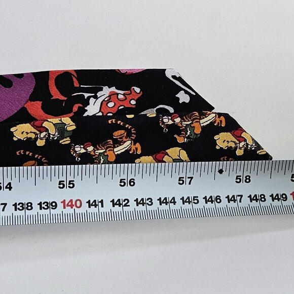 Disney Themed Silk Tie Lot of 2 Pooh Mickey Donald AOP W3.5 L57.5 - 58.5 Boho - Picture 6 of 16